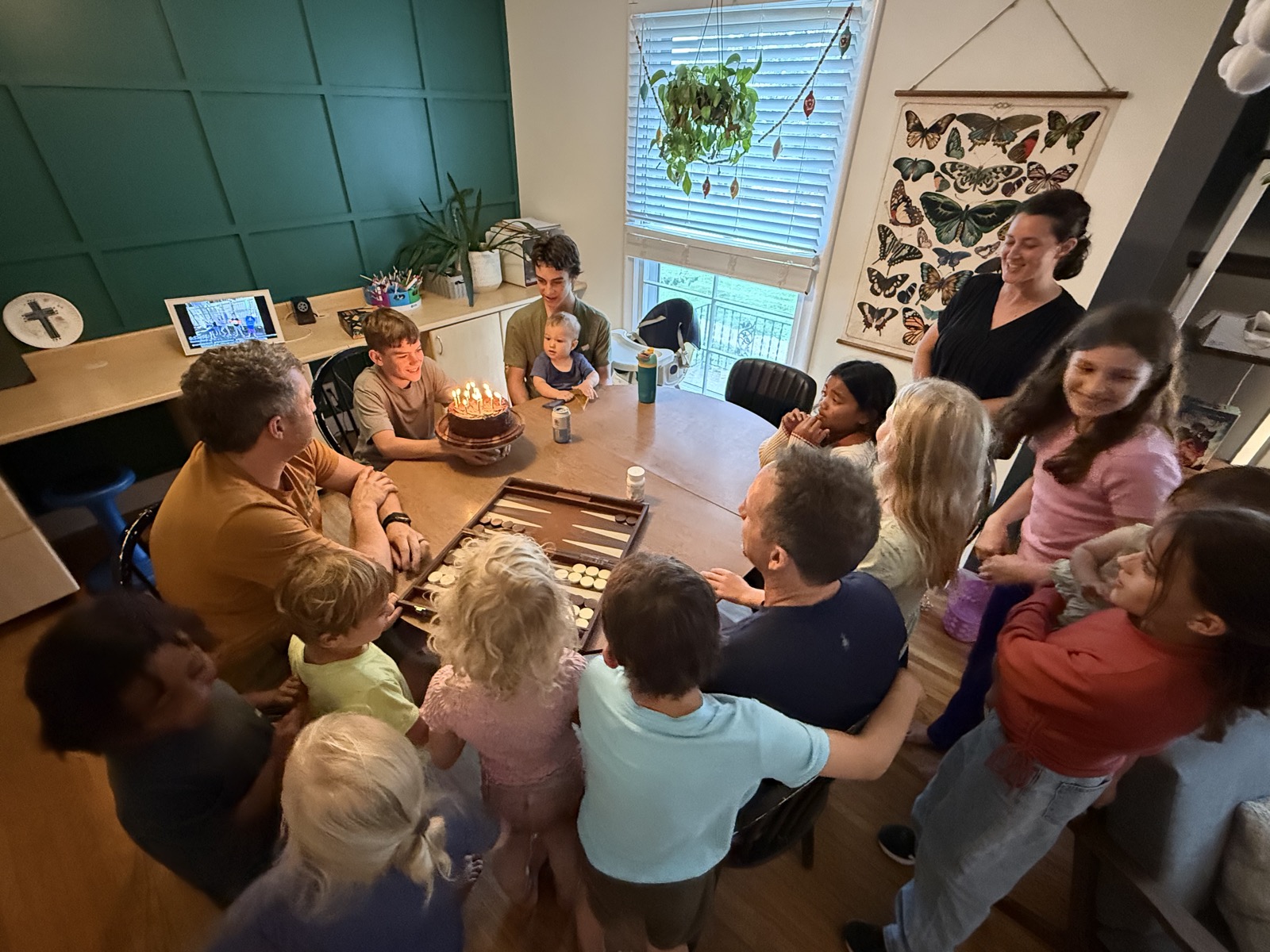 Gathered around the table together